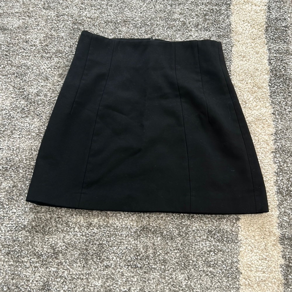 Zara black mink skirt